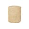 19" Brown Seagrass Handmade Woven Drum Accent Table